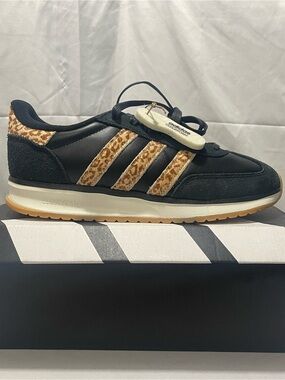 Adidas Run 70s 2.0 Leopard Stripe Sneakers Women's 9.5 KI5790 New In Box Cow Fur